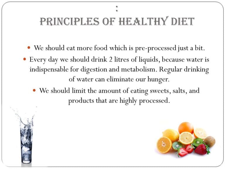 1 Principles of a Healthy and Balanced Diet